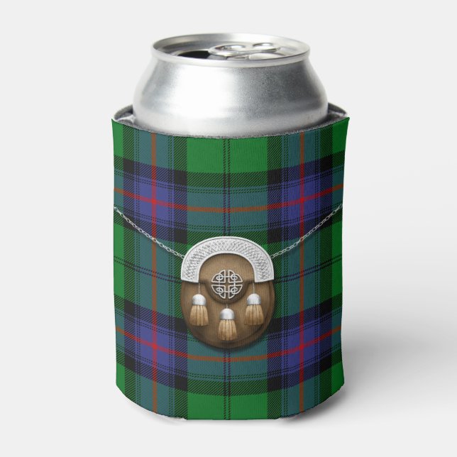 Rafraîchisseur Pour Canette Clan Armstrong Tartan Et Sporran (Can devant)
