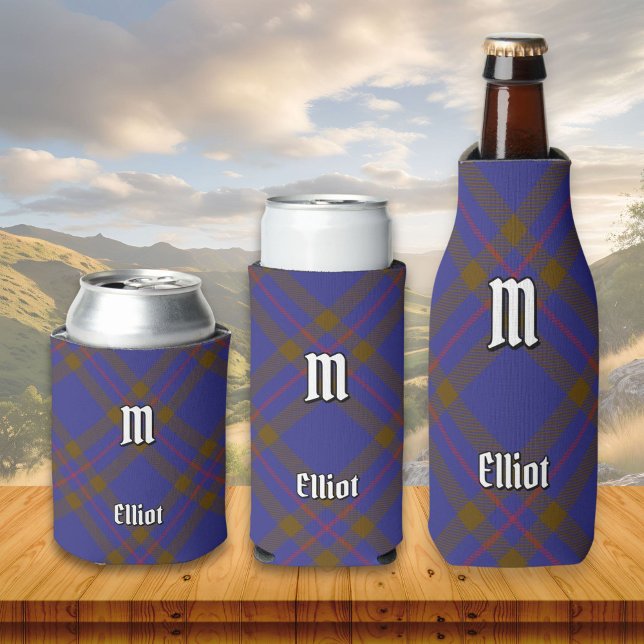 Rafraîchisseur Pour Canette Clan Elliot Tartan Moderne Can Cooler (Créateur téléchargé)