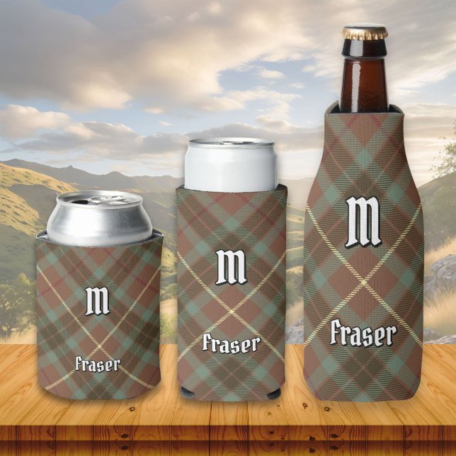 Rafraîchisseur Pour Canette Clan Fraser Chasse Patinée Tartan Can Cooler (Créateur téléchargé)