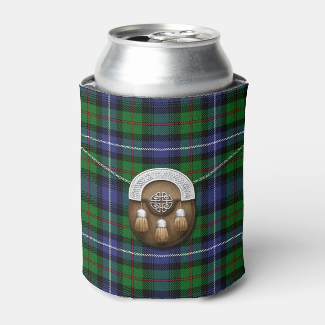 Rafraîchisseur Pour Canette Clan Robertson Chasse Tartan Et Sporran (Can devant)