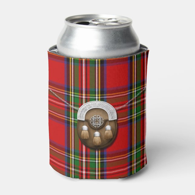 Rafraîchisseur Pour Canette Clan Stewart Tartan Et Sporran (Can devant)
