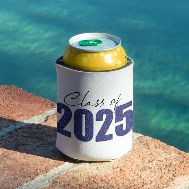 Rafraîchisseur Pour Canette Classe de Parties scintillant bleu marine de 2025 (Piscine in situ)
