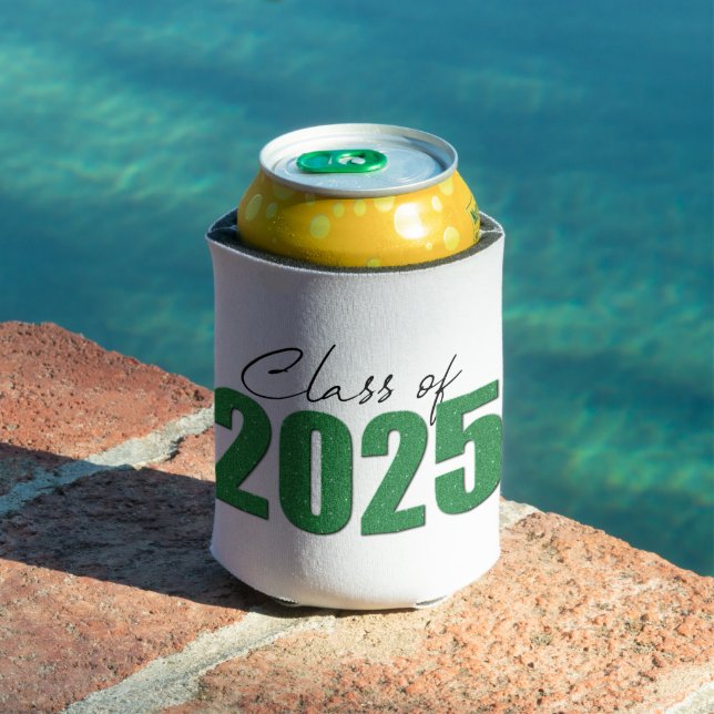 Rafraîchisseur Pour Canette Classe de Parties scintillant verte de 2025 (Piscine in situ)