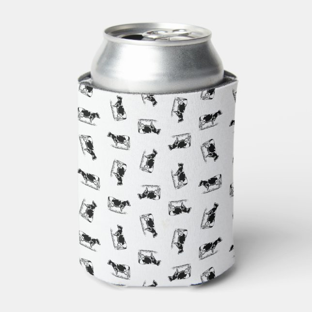 Rafraîchisseur Pour Canette Classic Holstein Cows Art CUSTOM BACKGROUND COLOR (Can devant)