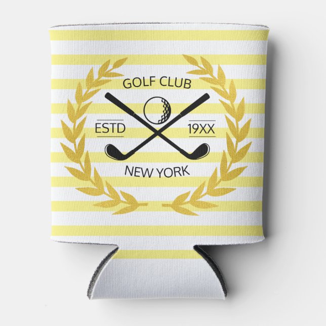 Rafraîchisseur Pour Canette Club de golf Gold Personnalisé Minimal Été (Devant)