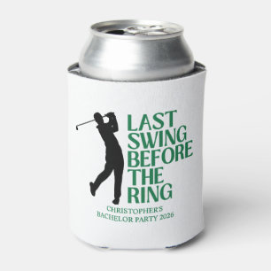 Rafraîchisseur Pour Canette Club de golf Last Swing Country Club Bachelor Noir