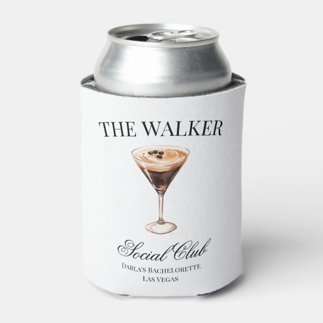 Rafraîchisseur Pour Canette Cocktail Social Club Espresso Martini Enterrement  (Can devant)