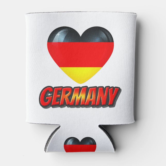 Rafraîchisseur Pour Canette Coeur Allemagne (Devant)
