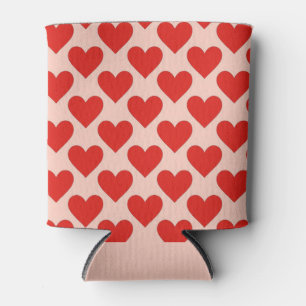 Rafraîchisseur Pour Canette Cœur de la Saint-Valentin traditionnel rouge