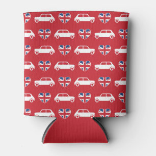 Rafraîchisseur Pour Canette Coeurs britanniques de Mini Cooper - le rouge peut