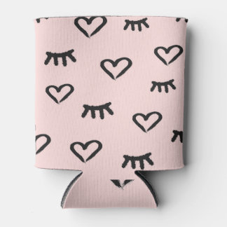 Rafraîchisseur Pour Canette Coeurs et yeux : Grunge Sketch Vintage