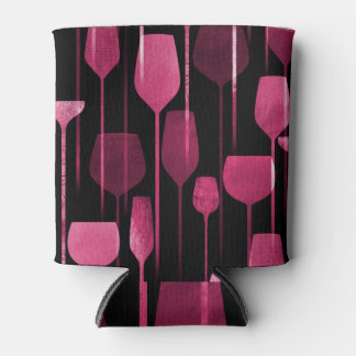 Rafraîchisseur Pour Canette Collage Art : Motif de boisson de fête.