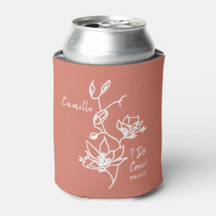 Rafraîchisseur Pour Canette Coloré Rustique I Do Crew Bridesmaid