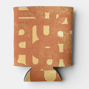 Rafraîchisseur Pour Canette Colorée Géométrique Vintage Abstrait.