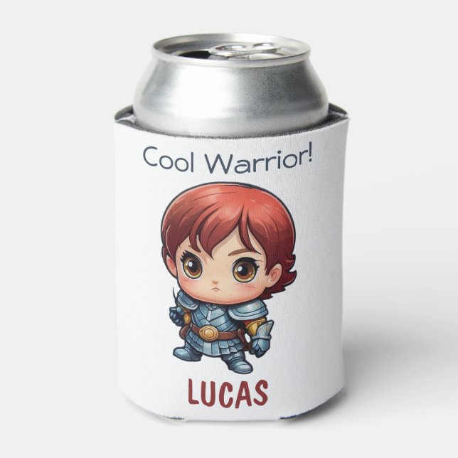 Rafraîchisseur Pour Canette Comic Knight Personalized Kids Party Gift (Can devant)
