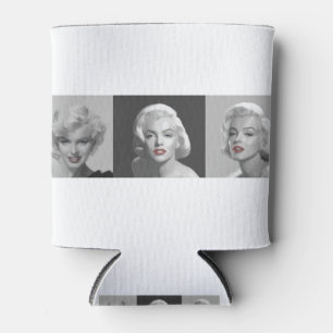 Rafraîchisseur Pour Canette CON18BWRD Marilyn Trio Lèvres rouges Lèvres bleues