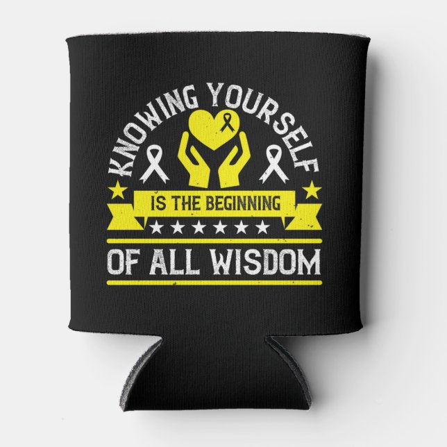 Rafraîchisseur Pour Canette Conception Mindfulness du virus Corona (Devant)