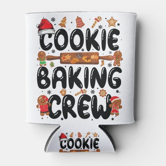Rafraîchisseur Pour Canette Cookie Baking Crew Family Christmas Gingerbread Te (Devant)
