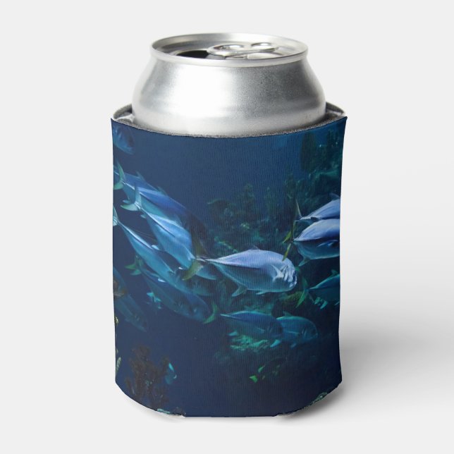 Rafraîchisseur Pour Canette Cool Dark Aquarium Fish Shoal (Can devant)