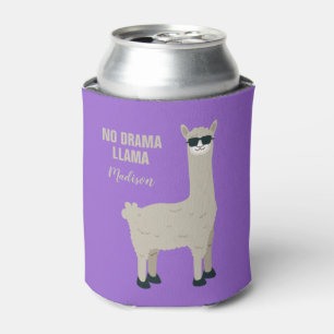 Rafraîchisseur Pour Canette Cool Llama personnalisé nom & couleur peut refroid