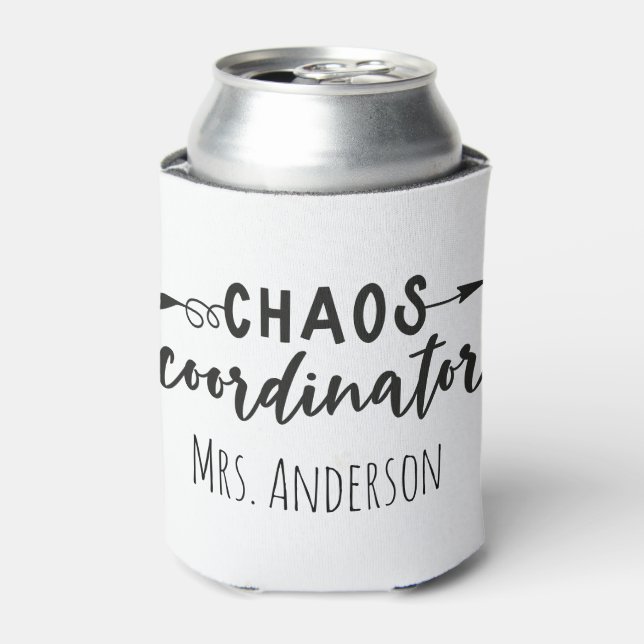 Rafraîchisseur Pour Canette Coordinateur Chaos Bureau Coworker Maman (Can devant)