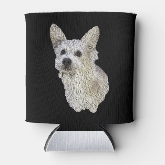 Rafraîchisseur Pour Canette Coozie de chien grossier (Devant)