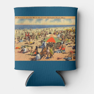 Rafraîchisseur Pour Canette Coque vintage, Masse, Plage de Nantasket, Massachu