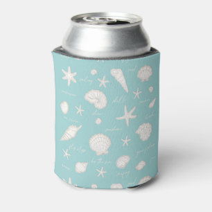 Rafraîchisseur Pour Canette Coques Starfish Sun Fun Texte ivoire ID918