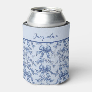 Rafraîchisseur Pour Canette Coquette Bachelorette de mariée en toile bleue fra