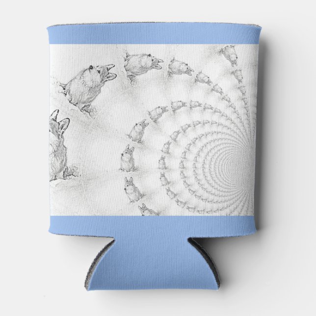 Rafraîchisseur Pour Canette Corgi Spiral peut refroidir (Devant)