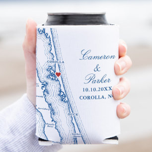 Rafraîchisseur Pour Canette Corolla NC Carte Élégant OBX Bleu Marine Cadeau de