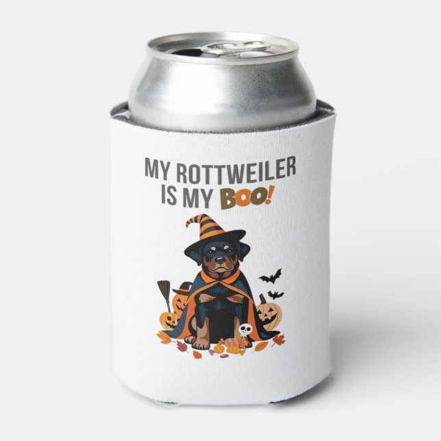 Rafraîchisseur Pour Canette Costume d'Halloween Rottweiler Mon Rottweiler est  (Can devant)