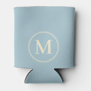 Rafraîchisseur Pour Canette Couleur Ciel Clair Uni Monogramme