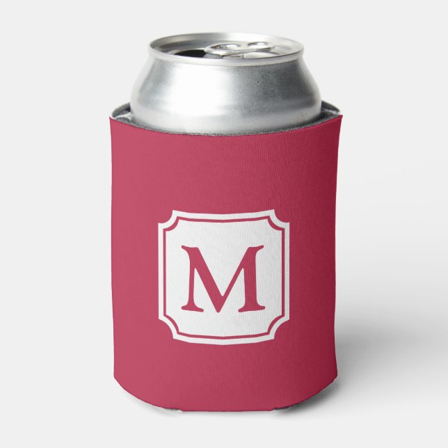 Rafraîchisseur Pour Canette Couleur de l'année 2023 | Viva Magenta | Monogramm (Can devant)