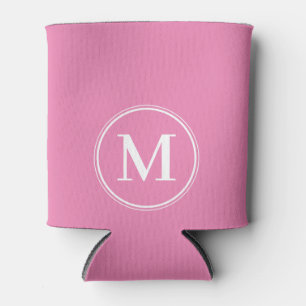 Rafraîchisseur Pour Canette Couleur rose uni Monogramme