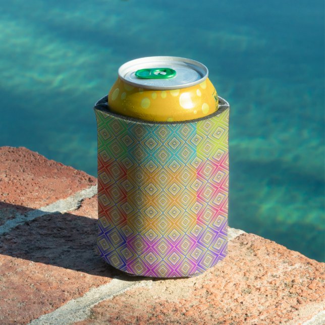 Rafraîchisseur Pour Canette Couleurs Du Motif Diamant Alternative Rainbow (Piscine in situ)