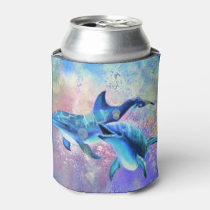 Rafraîchisseur Pour Canette Couple Dolphin Can Cooler