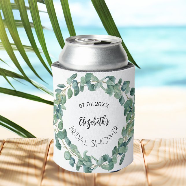 Rafraîchisseur Pour Canette Couronne de mariage Eucalyptus (Créateur téléchargé)