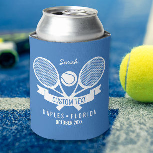 Rafraîchisseur Pour Canette Coutume d'équipe de club de raquette de tennis et