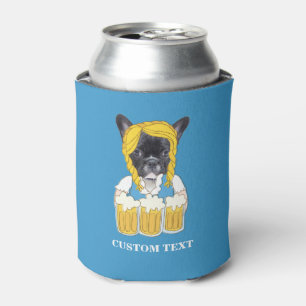 Rafraîchisseur Pour Canette Coutume drôle d'amant de bière de bouledogue