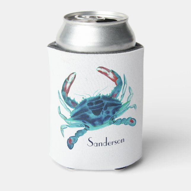 Rafraîchisseur Pour Canette Crabe bleu marine Turquoise Turquoise Aqua (Can Dos)