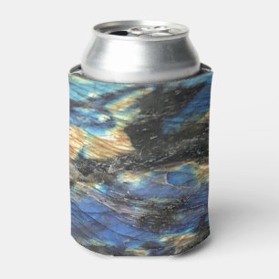 Rafraîchisseur Pour Canette Cristal bleu foncé jaune labradorite