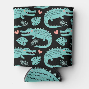 Rafraîchisseur Pour Canette Crocodiles de caricatures, motif mignon sans soudu