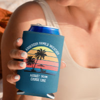 Croisière Retro Palm Tree Sunset Vacances en famil