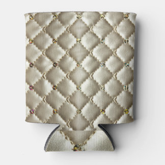 Rafraîchisseur Pour Canette Cuir d'or : Texture Arrière - plan luxueuse