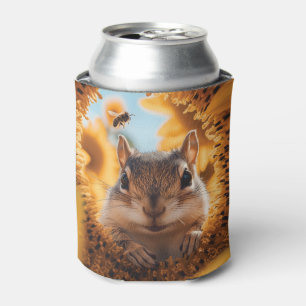 Rafraîchisseur Pour Canette Curieux Chipmunk Jeter Un Coup D'Oeil À Travers To