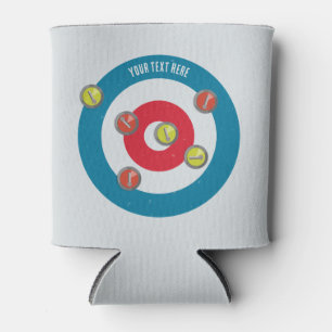 Rafraîchisseur Pour Canette curling Maison et pierres de curling vue du haut