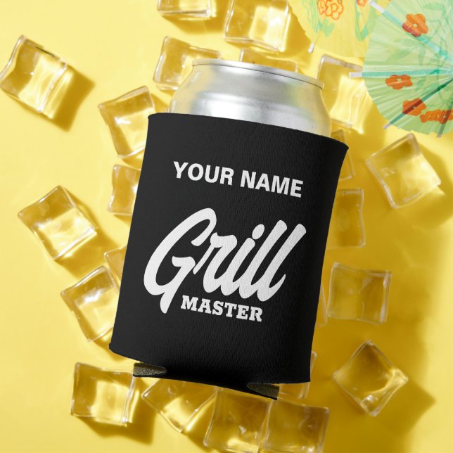 Rafraîchisseur Pour Canette Custom Grill Master peut refroidir cadeau pour le  (Été in situ)