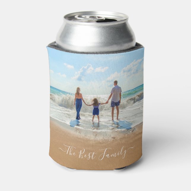 Rafraîchisseur Pour Canette Custom Photo et texte Your Design The Best Family (Can Dos)