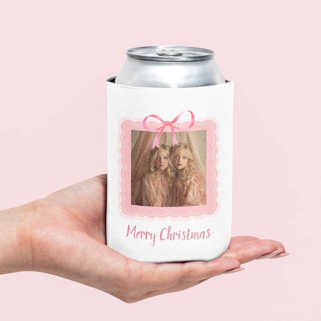 Rafraîchisseur Pour Canette Custom Photo Merry Christmas Can Cooler (Créateur téléchargé)